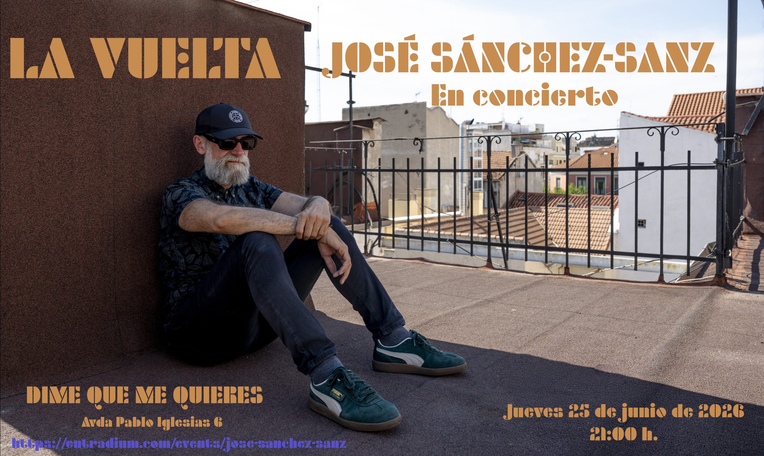 Cartel concierto vuelta Dime que me quieres 2026